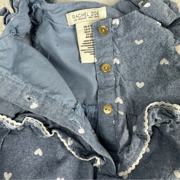Rachel Zoe Baby Girl Denim One Piece Outfit - Picture 6 of 7
